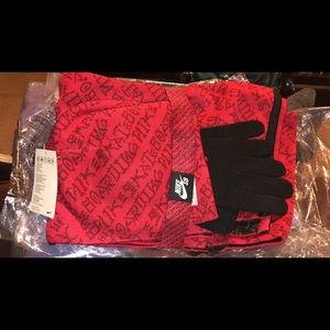 Nike Hat, Gloves, and Scarf set